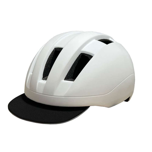 Helmet With Removable Visor (White)